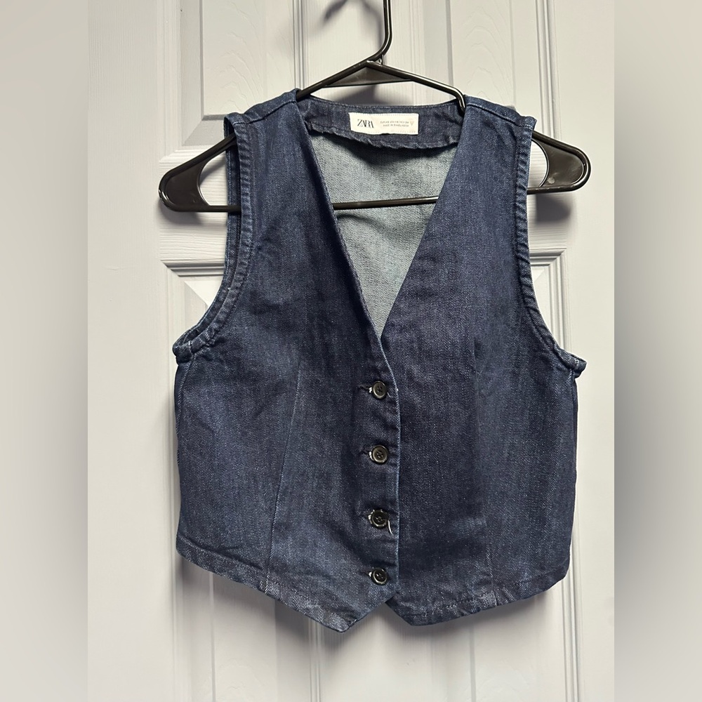 Zara Indigo Denim Jacket - Picture 3 of 4